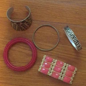 Group of bracelets and bangles